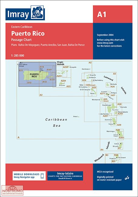 A1 PUERTO RICO | carte marine Imray