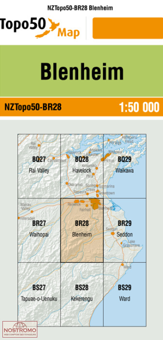 BR28 BLENHEIM | carte topographique LINZ