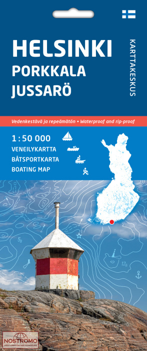 HELSINKI - PORKKALA - JUSSARÖ | carte de tourisme nautique Karttakeskus