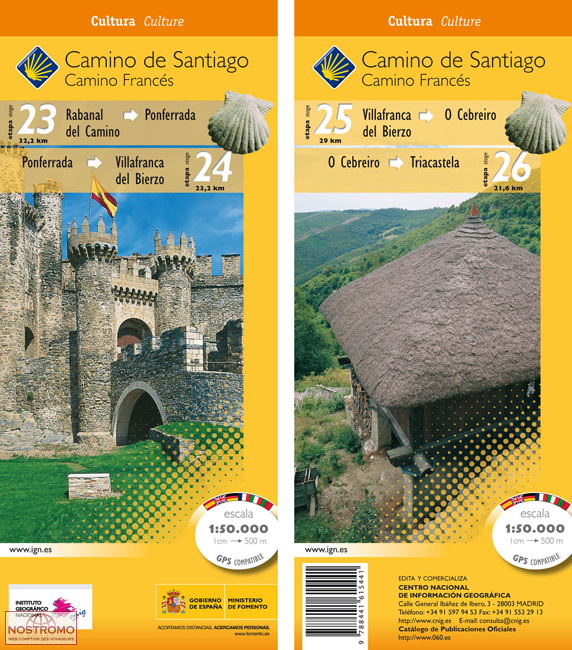 CAMINO DE SANTIAGO. STAGES: 23-24-25-26 | CNIG hiking map