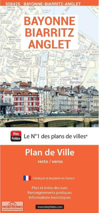 BAYONNE - BIARRITZ - ANGLET | plan de ville Blay Foldex
