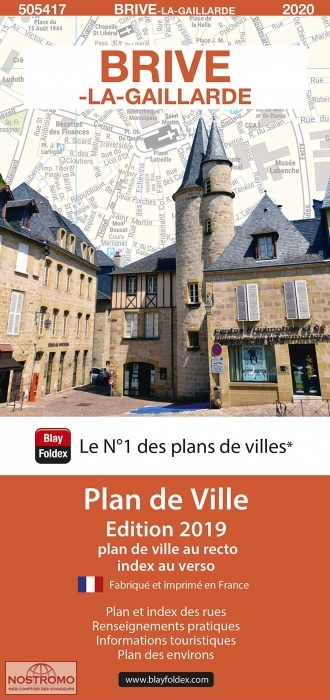 BRIVE-LA-GAILLARDE | plan de ville Blay Foldex