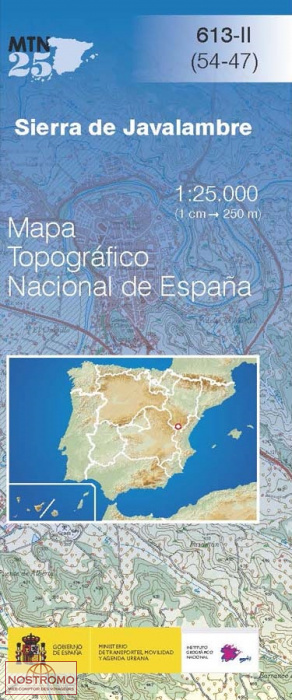 613-2 SIERRA DE JAVALAMBRE | carte topographique CNIG