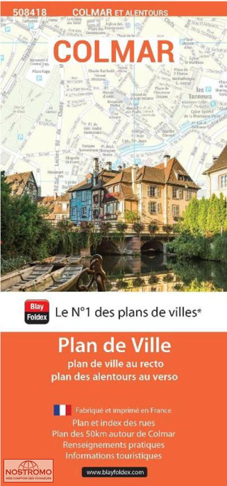 COLMAR ET ALENTOURS | plan de ville Blay Foldex