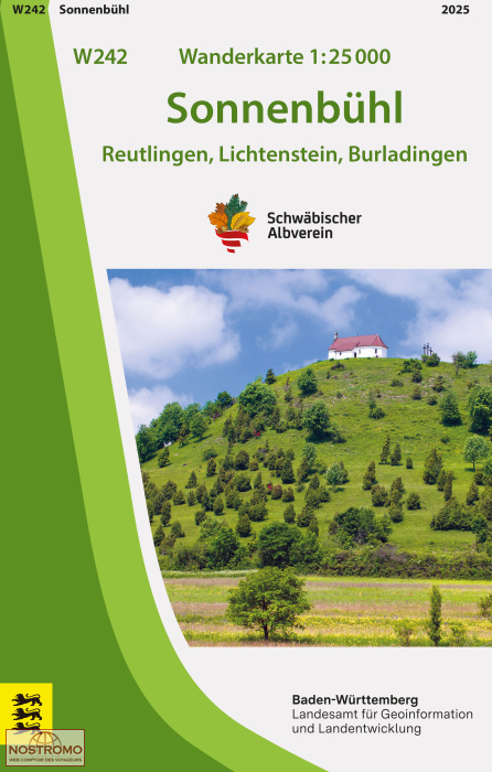 W242 SONNENBÜHL | carte de randonnée LGL