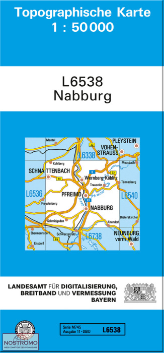 L6538 NABBURG | carte topographique LDBV