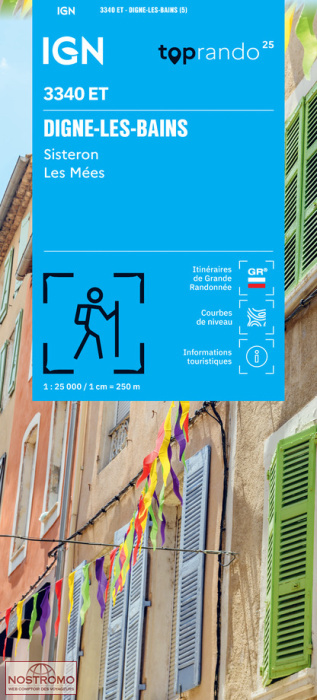 3340ET DIGNE-LES-BAINS | IGN hiking map