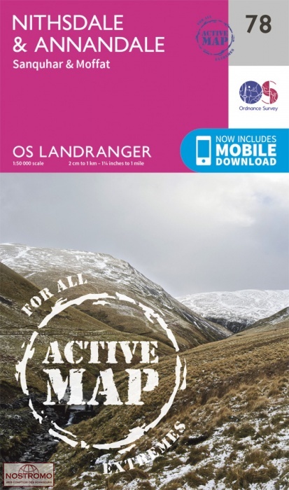 078 NITHSDALE & ANNANDALE - SANQUHAR & MOFFAT | OS hiking map