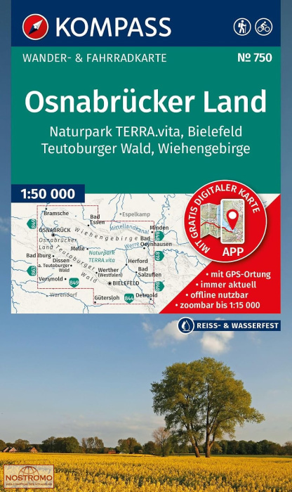 750 OSNABRÜCKER LAND | Kompass hiking map