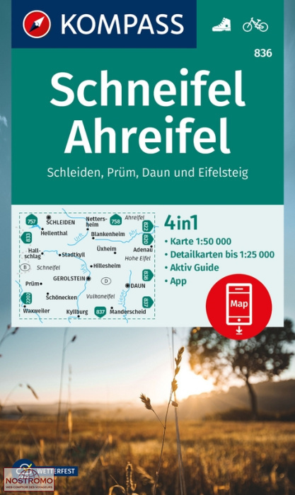 836 SCHNEIFEL - AHREIFEL | Kompass hiking map