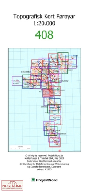 408 HESTUR | Kort & Matrikelstyrelsen topographical map
