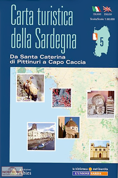05 SANTA CATERINA DI PITTINURI - CAPE CACCIA | Abies tourist map