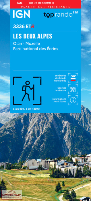 3336ETR LES DEUX ALPES | carte de randonnée IGN