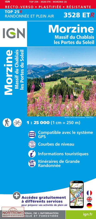 3528ETR MORZINE | carte de randonnée IGN