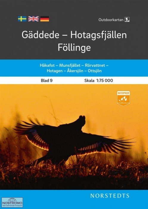 09 GÄDDEDE - HOTAGSFJÄLLEN - FÖLLINGE | Norstedts hiking map
