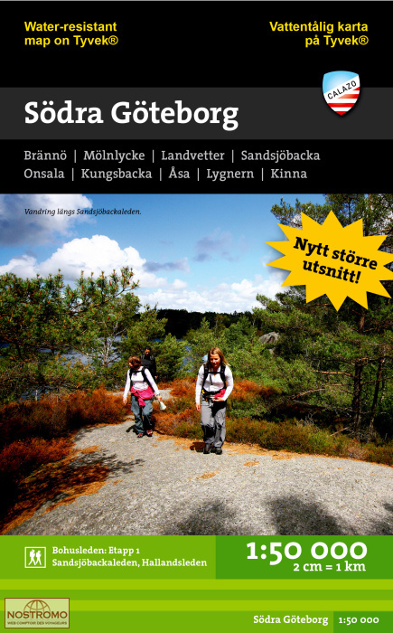 SÖDRA GÖTEBORG | carte de randonnée Calazo