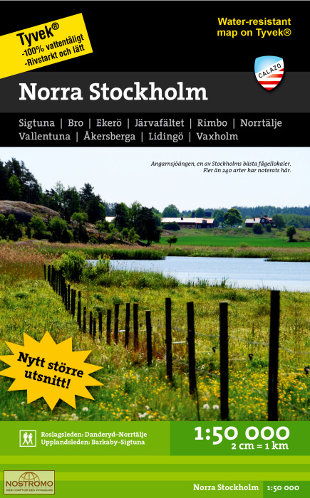 NORRA STOCKHOLM | carte de randonnée Calazo