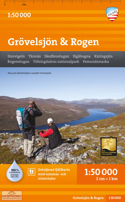 GRÖVELSJÖN & ROGEN | carte de randonnée Calazo