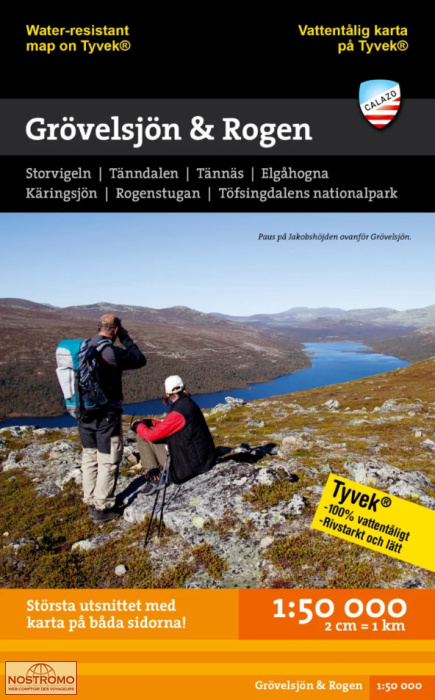 GRÖVELSJÖN & ROGEN | Calazo hiking map