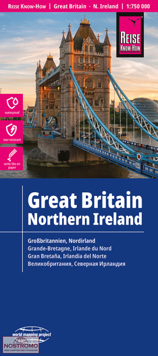 GRANDE-BRETAGNE - IRLANDE DU NORD | carte routière Reise Know-How