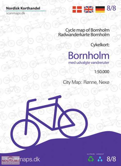 8 BORNHOLM | Nordisk Korthandel cycling map