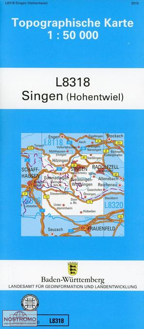 L8318 SINGEN (HOHENTWIEL) | carte topographique LGL