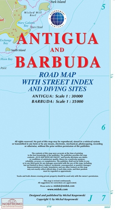 ANTIGUA AND BARBUDA | Kasprowski travel map