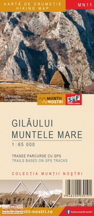 11 GILAULUI MUNTELE MARE | carte de randonnée Schubert & Franzke