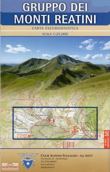 GRUPPO DEI MONTI REATINI | carte de randonnée GlobalMap/TCI
