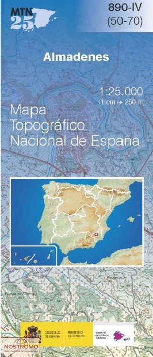 890-4 ALMADENES | CNIG topographical map