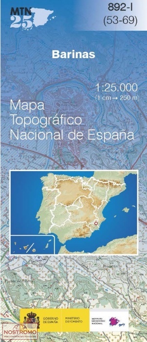 892-1 BARINAS | CNIG topographical map
