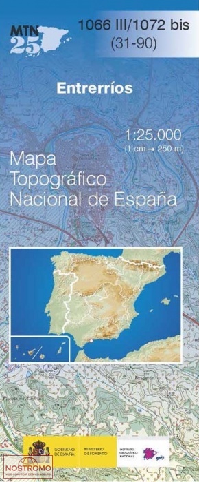 1066-3/1072bis ENTRERRÍOS | carte topographique CNIG