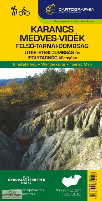 KARANCS - MEDVES-VIDÉK | Cartographia & Szarvas hiking map
