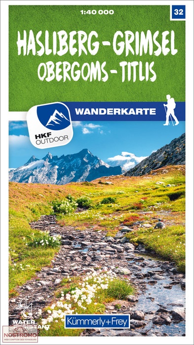 HASLIBERG - GRIMSEL - OBERGOMS - TITLIS 32 | Kummerly+Frey hiking map