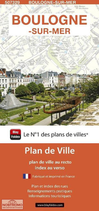 BOULOGNE-SUR-MER | plan de ville Blay Foldex