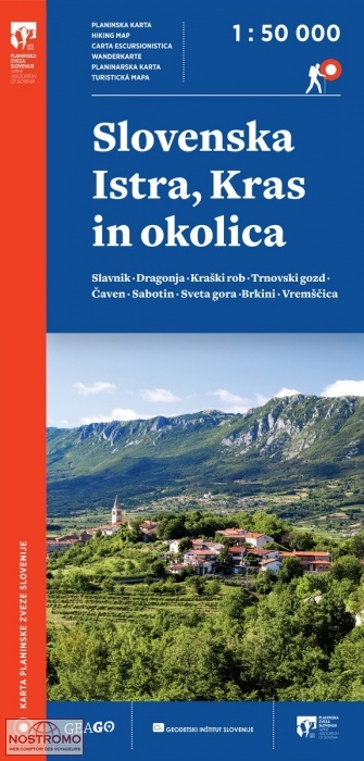 SLOVENSKA ISTRA - KRAS IN OKOLICA | PZS hiking map