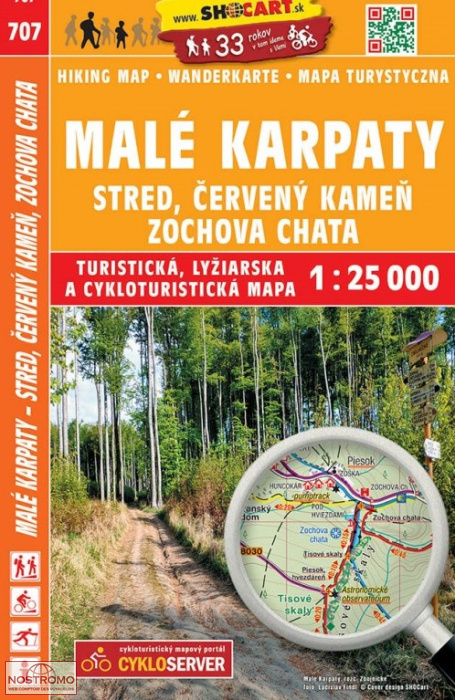 707 MALÉ KARPATY | carte de randonnée Shocart