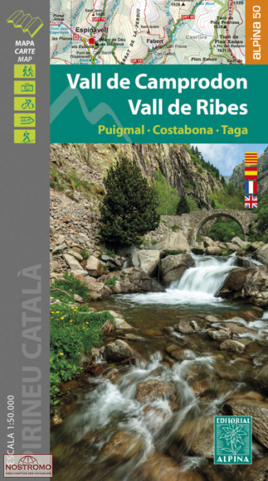 50 VALL DE CAMPRODON - VALL DE RIBES | Alpina hiking map