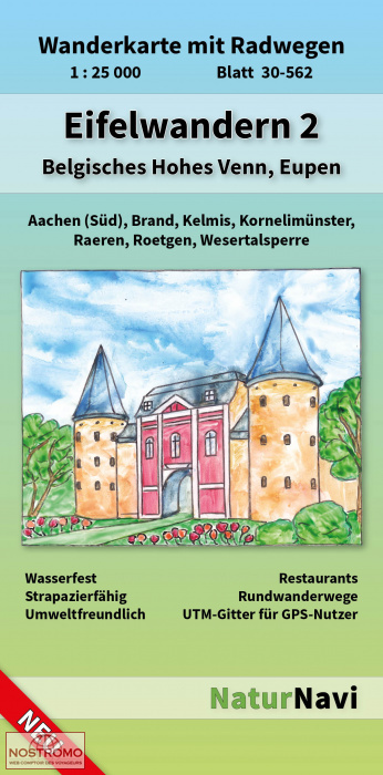 EIFELWANDERN 2 - BELGISCHES HOHES VENN-EUPEN | carte de randonnée NaturNavi
