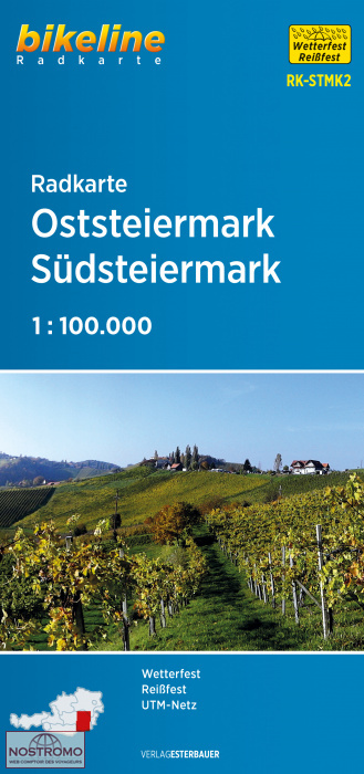 RK-STMK2 OSTSTEIERMARK - SÜDSTEIERMARK | Esterbauer cycling map