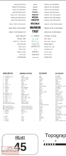 45 GRADO / GRADEŽ | carte topographique Projektnord