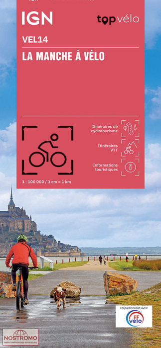 VEL14 LA MANCHE À VÉLO | IGN cycling map
