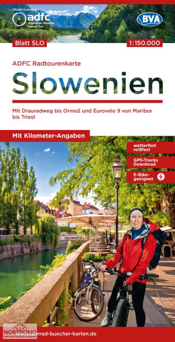 SLOVÉNIE | carte de cyclotourisme BVA BikeMedia
