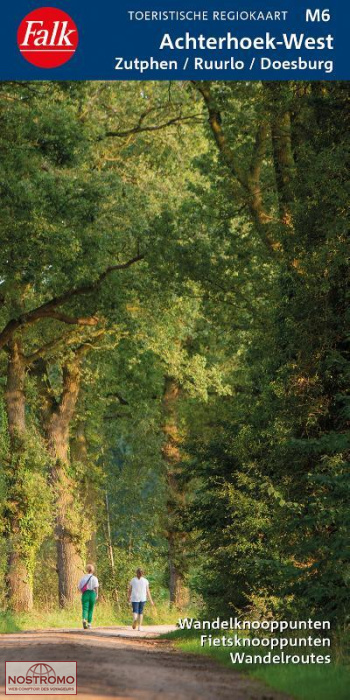 M6 ACHTERHOEK WEST | carte de randonnée Falk