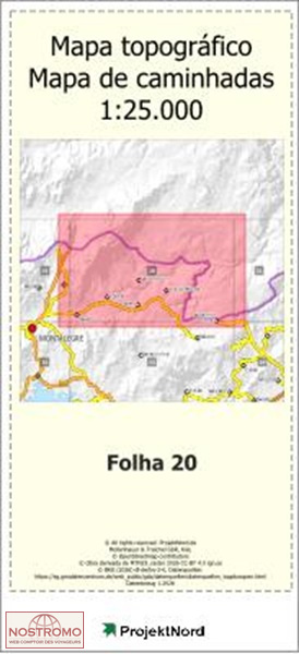 020 VILAR DE PERDIZES (MONTALEGRE) | carte topographique Projektnord