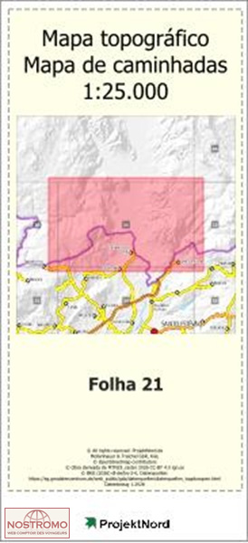 021 VILARELHO DA RAIA (CHAVES) | carte topographique Projektnord