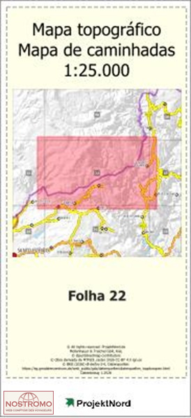 022 SAO VICENTE (CHAVES) | carte topographique Projektnord