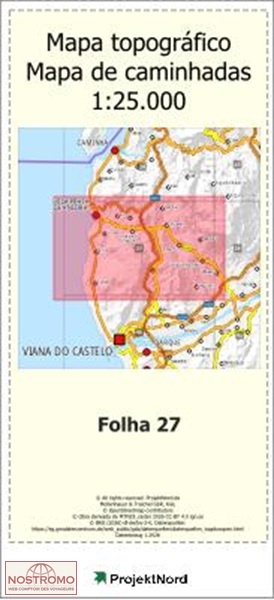 027 VILA PRAIA DE ANCORA (CAMINHA) | carte topographique Projektnord
