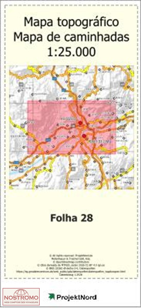 028 PONTE DE LIMA | carte topographique Projektnord