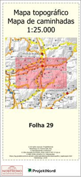 029 PONTE DA BARCA | carte topographique Projektnord